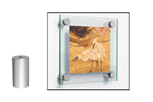 C.R. Laurence CRL Brushed Stainless Standoff Base 1/2&quot; Diameter by 1-1/4&quot; Long  | S0B12114BS
