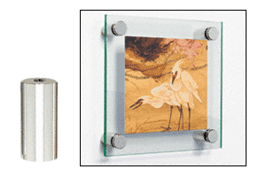 C.R. Laurence CRL Brushed Stainless Standoff Base 3/4&quot; Diameter by 1-1/2&quot; Long | S0B34112BS