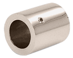 C.R. Laurence CRL Polished Nickel Slim Line Wall Mount Fitting | S12PN