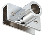 C.R. Laurence CRL Chrome Adjustable Slim Line Glass Mount Fitting | S13CH
