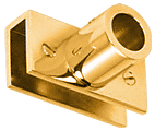 C.R. Laurence CRL Gold Plated Adjustable Slim Line Glass Mount Fitting | S13GP