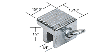 C.R. Laurence Window Thumbscrew Lock, Aluminum  - Package | S4000