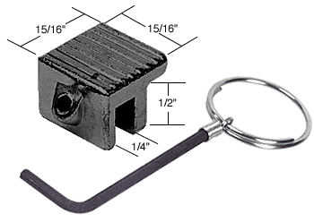 C.R. Laurence Black Tamperproof Window Lock - Package | S4033