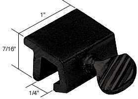 C.R. Laurence Window Thumbscrew Lock, Black - Package | S4076