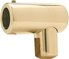 C.R. Laurence CRL Brass Support Bar U-Bracket for 1/4&quot; and 5/16&quot; Glass | S4BR