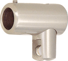 C.R. Laurence CRL Brushed Nickel Support Bar U-Bracket for 3/8&quot; and 1/2&quot; Glass | S5BN