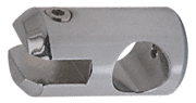 C.R. Laurence CRL Brushed Nickel Movable Bracket for 1/4&quot; (6mm) Glass | S6BN