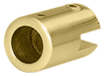 C.R. Laurence CRL Brass Support Bar Bracket for 1/4&quot; to 5/16&quot; (6 to 8 mm) Glass | S9BR