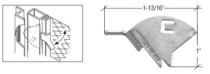 C.R. Laurence CRL Andersen Knife Latch - Package | SB208