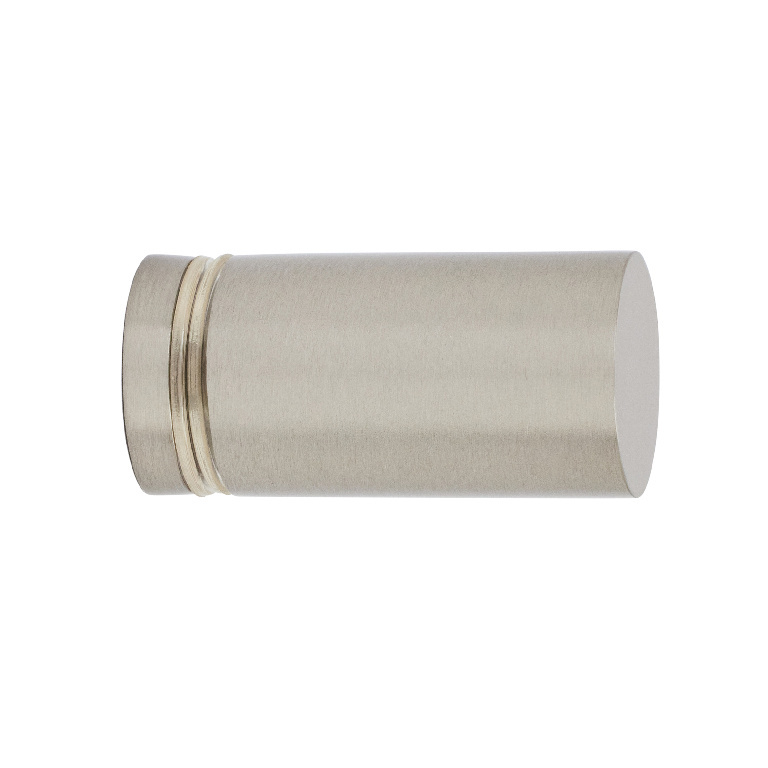 CRL Cylinder Style Brushed Nickel Finish Single-Sided Shower Door Knob | SDK212BN