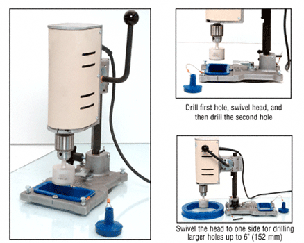 C.R. Laurence CRL Swivel Glass Drill Machine | SDM4