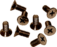 CRL Brushed Bronze Phillips 6 mm x 12 mm Cover Plate Flat Head Screws - Package | P612BBRZ