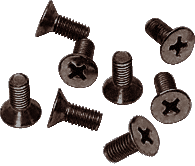 CRL Oil Rubbed Bronze Phillips 6 mm x 15 mm Cover Plate Flat Head Screws - Package | P6150RB