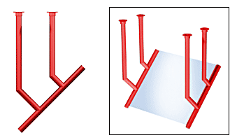 C.R. Laurence CRL Elegant 168 Series Sneeze Guard - 1-1/2&quot; Powder Painted Tubing, Glass On Slant Only  | SG5168PT