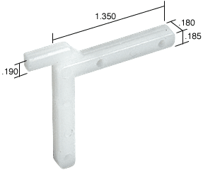 C.R. Laurence Swivel Key, 1.35&quot; Leg, .18&quot; Width - Package | SK100K