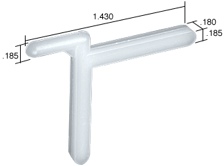 C.R. Laurence CRL Swivel Key - 1.43&quot; Leg; .18&quot; Width - Package | SK360K