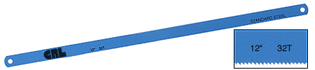 C.R. Laurence CRL 12&quot; Standard Alloy 32 Tooth Steel Hacksaw Blade - Package of 10 | SL1232