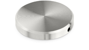 Round Stainless Steel Standoff Cap with 3/32&quot; Edge-Drilled Hole for Tightening for GSO Standoffs - 1-1/4&quot; Diameter | GSOSSCAP4