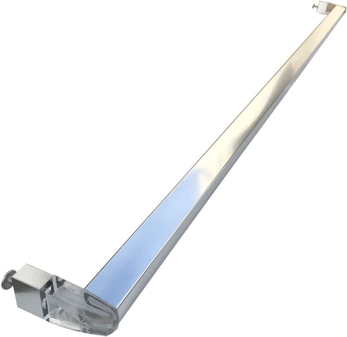 Framed Sliding Shower Door Chrome Towel Bar with Clear Acrylic Brackets | SP7281TB640C30