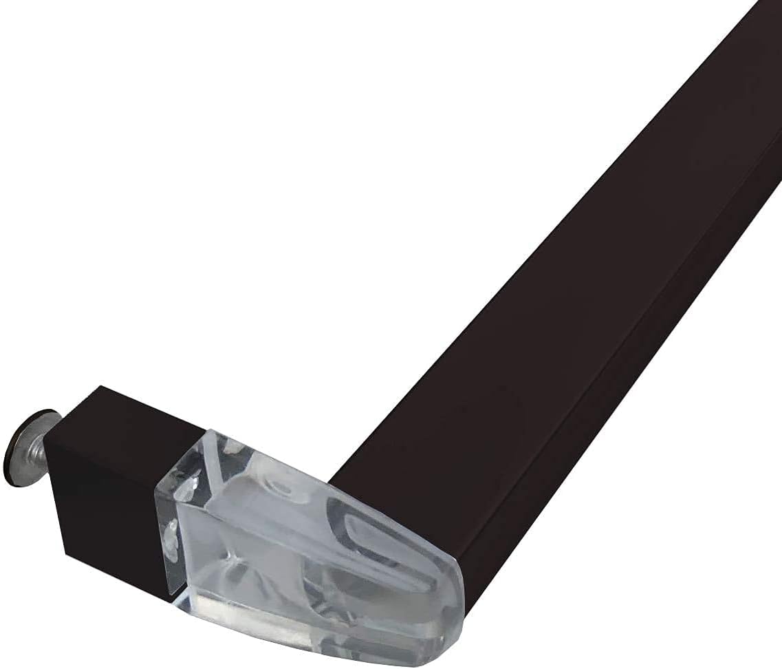 Oil Rubbed Bronze Framed Sliding Shower Door Towel Bar with Clear Acrylic Brackets  | SP7281TB640ORB