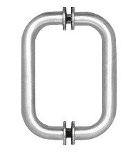 CRL Polished Chrome 6&quot; Back-To-Back Solid Brass 3/4&quot; Diameter Pull Handles with Metal Washers | SPH6CH