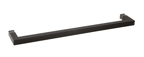 CRL Oil Rubbed Bronze &quot;SQ&quot; Series 18&quot; Square Tubing Mitered Corner Single-Sided Towel Bar | SQ180RB