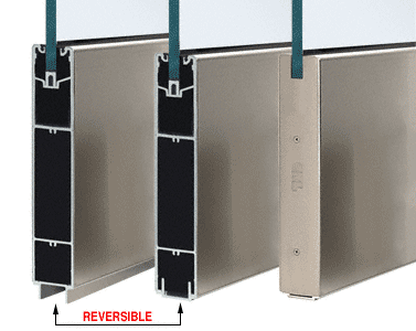 C.R. Laurence CRL Brushed Stainless 10&quot; Square Sidelite Rail for 5/8&quot; or 3/4&quot; Glass - 120 in Long | SR10SBS34SL