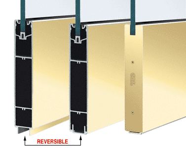 C.R. Laurence CRL Polished Brass 10&quot; Square Sidelite Rail - 120 in Long | SR10SPB3812SL