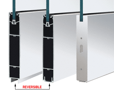 C.R. Laurence CRL Polished Stainless 10&quot; Square Sidelite Rail for 5/8&quot; or 3/4&quot; Glass - 120 in Long | SR10SPS34SL