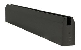 C.R. Laurence CRL Black 4&quot; Tapered Sidelite Rail - 240&quot; Long | SR4TBL3812240