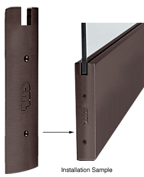 C.R. Laurence CRL Oil Rubbed Bronze 10&quot; Square End Cap for Sidelite Rail | SREC10S0RB