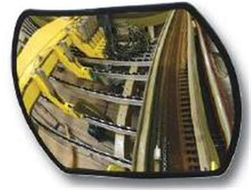 24&quot; x 36&quot; Acrylic Convex Mirror Outdoor with Plastic Back and TwoTelescoping Bracket | DRTABS24X36