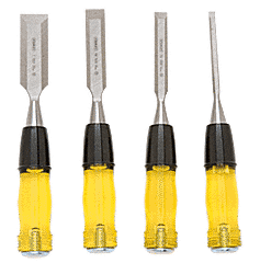 C.R. Laurence CRL Stanley 4-Piece Deluxe Steel Wood Chisel Set | ST16900A