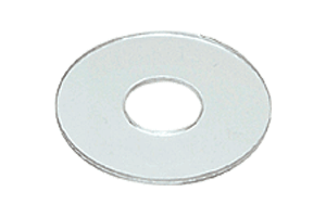 C.R. Laurence CRL 1/2&quot; O.D. Clear Vinyl Replacement Washer with Large Hole | SW012L