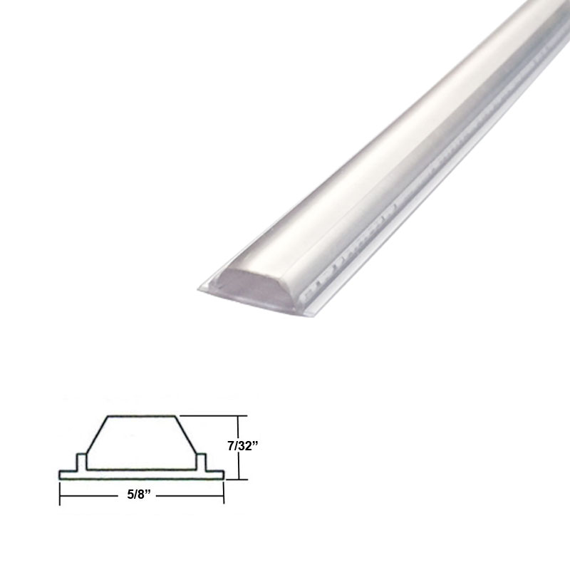 Shower Door Clear Slider Jamb Wall Bumper Vinyl 78 in Long | AGT4302