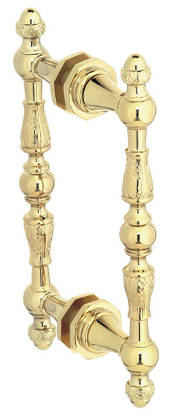 Sonata 8&quot; Back-to-Back Double Sided Decorative Pull - Polished Brass | SO8DPDPB