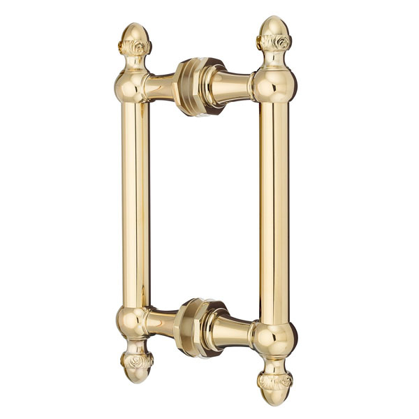 Sonata 8&quot; Back-to-Back Double Sided Pull -  Polished Brass | S8DPPB