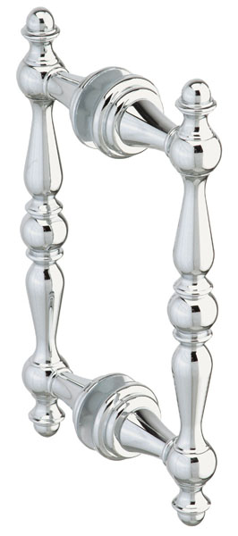 Symphony 6&quot; Back-to-Back Double Sided Decorative Pull - Polished Chrome | S6DPDPC