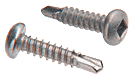 C.R. Laurence CRL 8 x 3/4&quot; Pan Head Square Insert Tek Screw - Package of 50 | TEK1