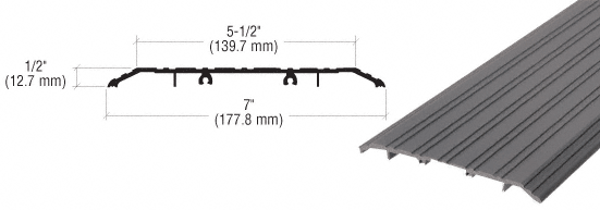 C.R. Laurence CRL Bronze Saddle Threshold 7&quot; Wide 1/2&quot; High - 36-1/2 in long  | TH017D36