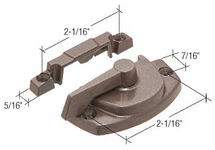Truth Bronze Sash Lock With Lugs- 7/16&quot; Backset 2-1/16&quot; Mounting Holes | TH23080 | TH23080
