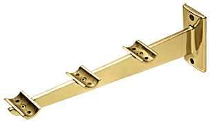 C.R. Laurence CRL Polished Brass Tray Slide Shelf Bracket | TSSB10PB
