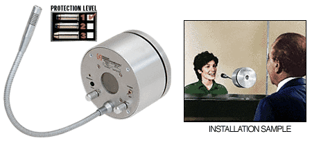 C.R. Laurence CRL 12V DC Protection Level 1 Standard Thru-Glass Two-Way Electronic Communicator- 240V Charger | AUTTU1DB1