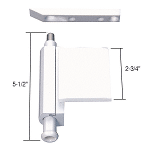 CRL White Sliding Patio Door Lock | U10829