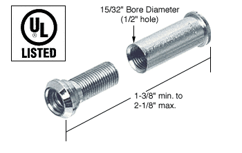 C.R. Laurence CRL U.L. Listed Chrome Standard Door Viewer - ** REPLACED BY S4365 ** | U9880
