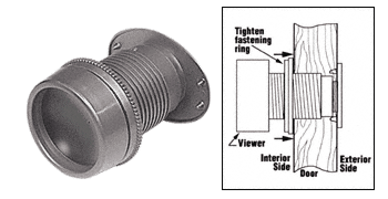 C.R. Laurence CRL Gray &quot;Giant Screen&quot; Door Viewer | U9918