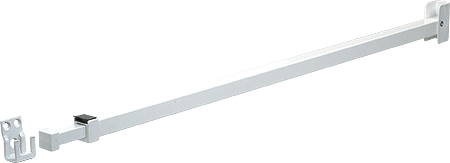 C.R. Laurence White Telescoping Security Bar Lock for Sliding Glass Doors | U9921