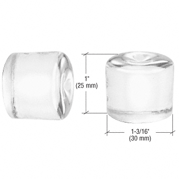 C.R. Laurence CRL UV Bonded Straight Glass Knob | UV367