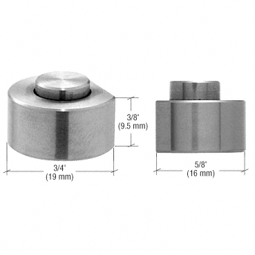 C.R. Laurence CRL Brushed Stainless UV Adjustable Shelf Support | UV6193