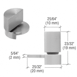 C.R. Laurence CRL Small Brushed Stainless UV Glass-to-Glass Swing Hinge | UV6260